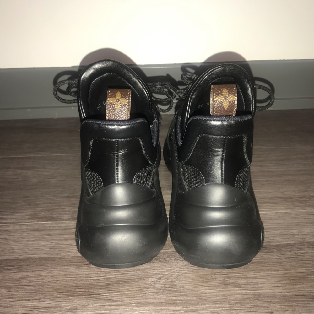 Louis Vuitton Women's BLK Tennis Shoes | LV Archlight Sneaker 2” heel Size 37 - Picture 5 of 16
